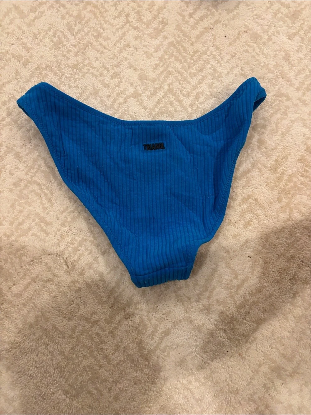 triangl swimwear Ribbed Bikini Set in Bright Blue